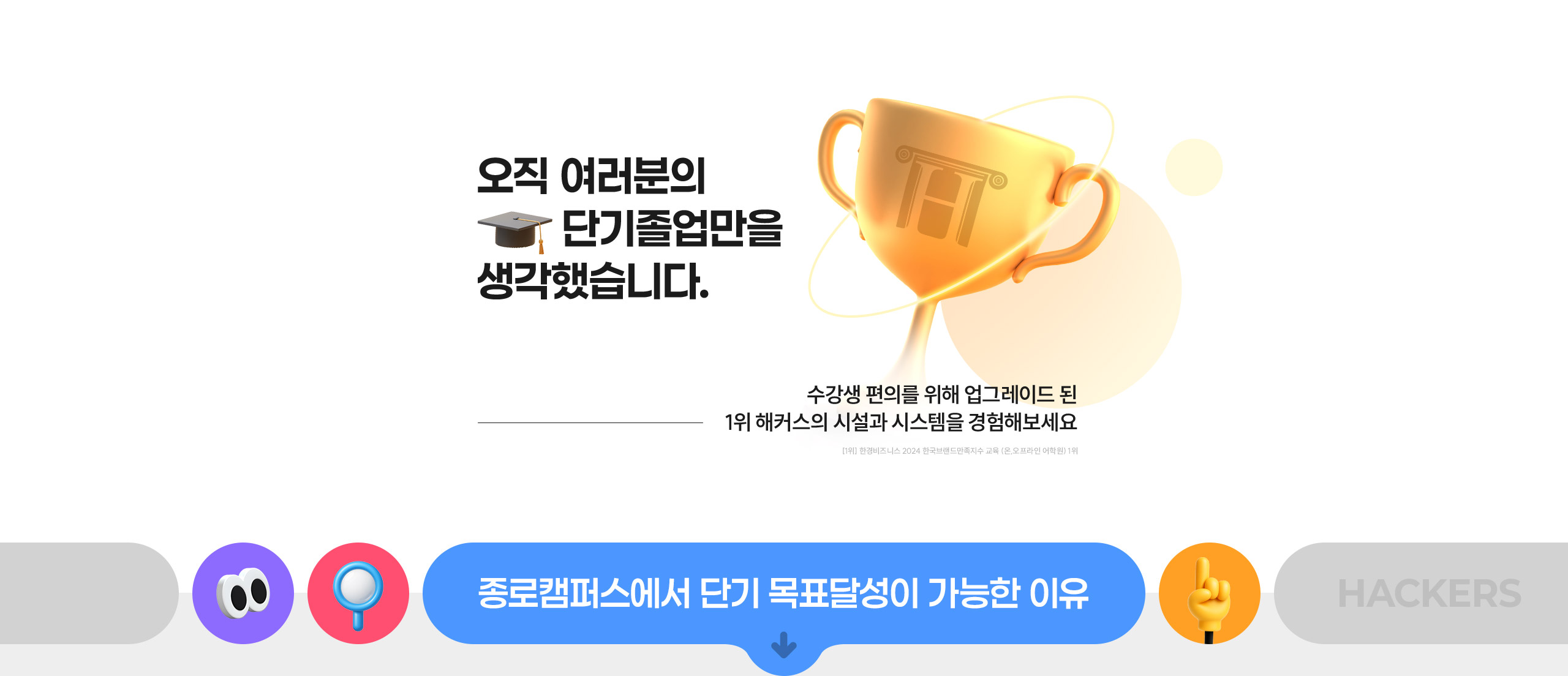 오직 여러분의 단기졸업만을 생각했습니다.