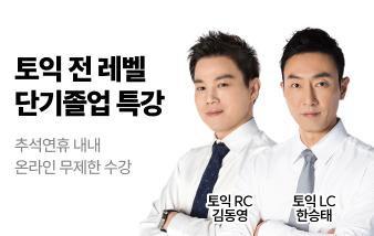추석특강, 온라인특강, 토익특강, 텝스특강, 아이엘츠특강,기초영어특강, 토플특강, GRE특강